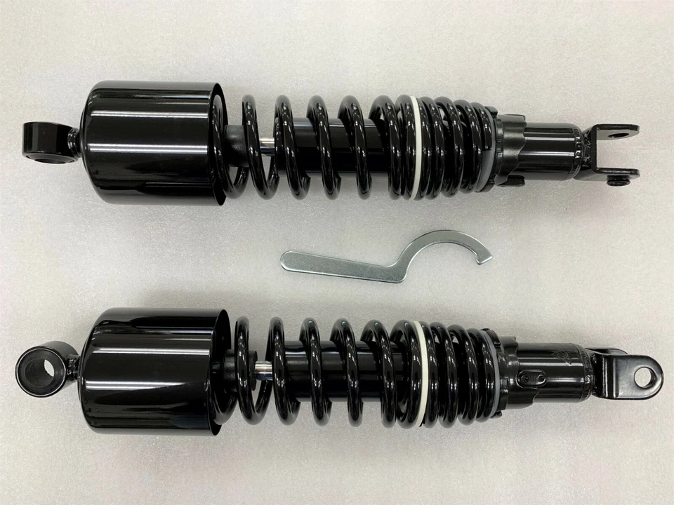 Amortecedores curtos de mola dupla Honda CB650 CB750 preto 13,25" LIBERAÇÃO - Imagem 1 de 1