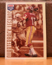 1993 KMART TEAM NLF QUARTERBACK LEGENDS FOOTBALL CARD BILLY KILMER WA. REDSKINS