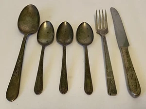Vintage versilbertes Besteck Löffel Gabel Messer - Bild 1 von 9