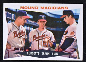 1960 Topps #230 Mound Magicians/Lou Burdette/Warren Spahn/Bob Buhl