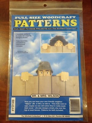 Patrones de artesanía en madera tamaño completo Mr. & Mrs. Wilson Foto 1 de 2