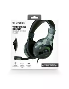 BIGBEN CUFFIA STEREO PS4 V1 CAMOUFLAGE PER PS4 PS5 XBOX ONE SERIES X/S NUOVO - Foto 1 di 3