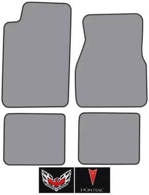 Pontiac Firebird 1993-2002 transmisión automática Cutpile alfombra logotipo alfombrilla 4 piezas Foto 1 de 2