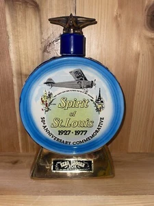 1977 Ezra Brooks Spirit Of St Louis 50th Anniversary Commemoritive Decanter - Picture 1 of 7