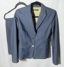 denim pant suits for ladies