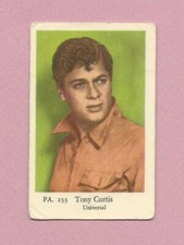1958 Dutch Gum Card PA #233 Tony Curtis