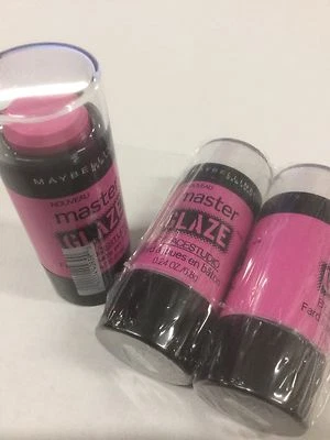 3 X Maybelline Master Glaze by Face Studio Blush Stick #20 Pink Fever NEW. - Image 1 of 4