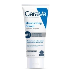 CeraVe Moisturizing Skin Cream Normal To Dry Skin 8 FL OZ DEAL!! - Picture 1 of 2