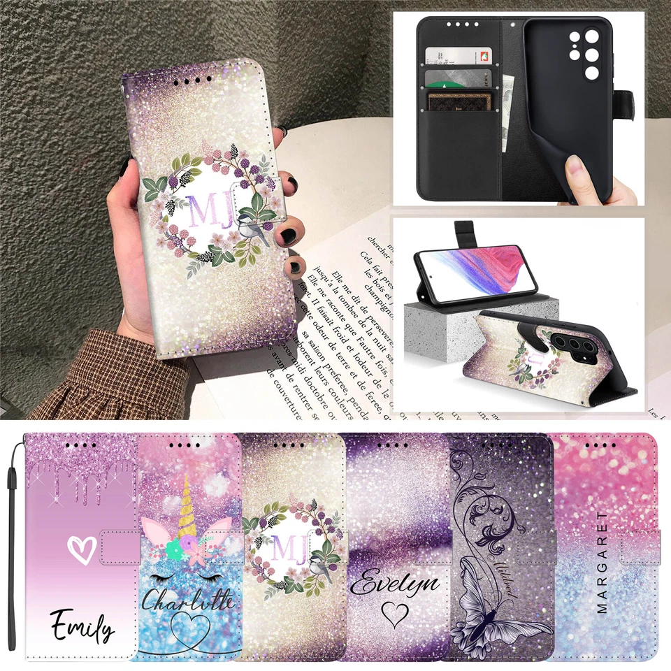 Custodia telefono per Samsung Galaxy A26 A16 S23 FE S24 S25 personalizzata flip stand cover - Immagine 1 di 4