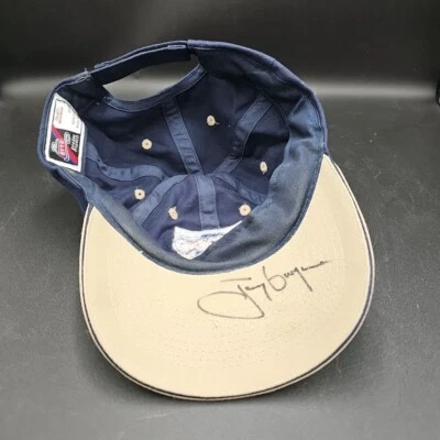 TONY GWYNN SIGNED CAP San Diego Padres Petco Park Hat MLB Baseball Autograph HOF - Image 1 of 4
