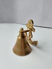 Brass Nautical Bell - Boat Anchor Design Wall Mounted 3" 