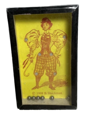 Victorian Bloomer Girl Puzzle 6 Ball Bearing Dexterity Puzzle Shack-man 1998 - Image 1 of 4