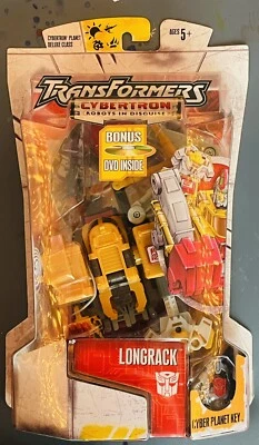 Figura de acción Hasbro Transformers Cybertron RID Deluxe Longrack con DVD extra Foto 1 de 3