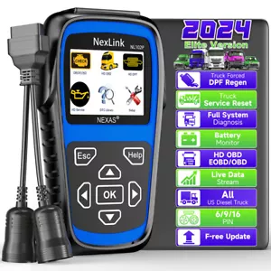 24V Heavy Duty Truck Scanner All System Scan Oil Reset DPF Regen Diagnostic Tool - Picture 1 of 10