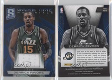 2013-14 Panini Spectra Game Time Materials /15 Derrick Favors #65