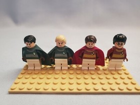 LEGO Harry Potter 4 of 5 Minifigs ONLY from #4737 - Quidditch Match Draco Malfoy