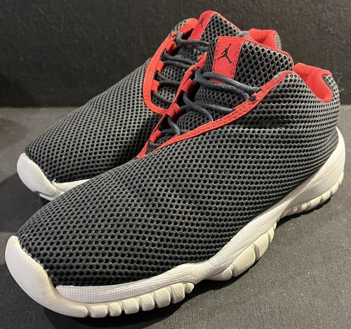 Scarpe basse Nike Air Jordan Future nero rosso 724813 001 taglia Y4 5