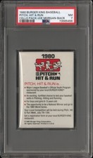 1980 Burger King Pitch Hit & Run Cello Pack PSA 7 Joe Morgan on Back