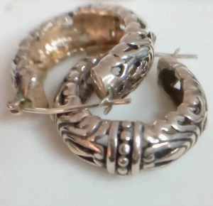 Joseph Esposito ESPO SIG .925 Silber Swirl Creolen 10,73 Gramm - Bild 1 von 11
