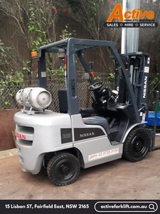 Nissan 2.5 Tonne Forklift | Low Hours | LPG | Side Shift attachment inc. - Picture 1 of 7