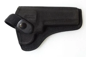 Bianchi Accumold Black Nylon Holster, Right-Hand, No. 4 Revolver Gun Nice - Picture 1 of 7