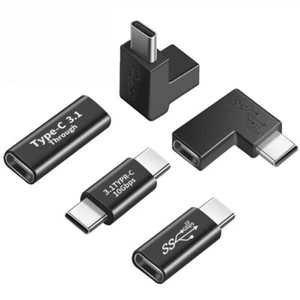 USB Type C Female to USB 3.1 Male Adapter Converter Charger 10Gbps 90° Adapter - Picture 1 of 24