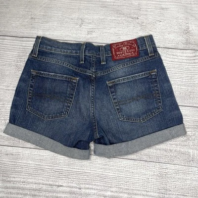 Lucky Brand Women’s 4 Y2K 03’ Short Blue Shorts - Image 1 of 4