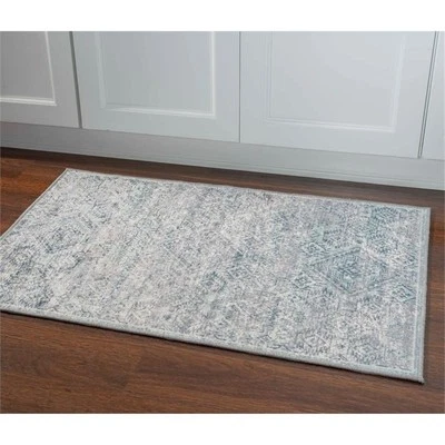 Linon Eclipse Dharma Woven Polyester 2'2"x3'2" Rug in Gray - Image 1 of 4
