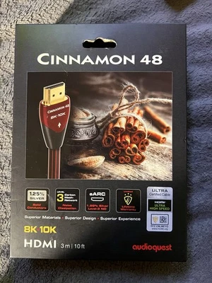 AudioQuest Cinnamon 48Ultra High Speed 48Gbps HDMI 10 Feet (3M) - Image 1 of 4