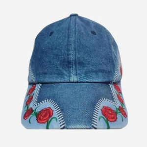 Supreme Roses 6-Panel Cap Washed Blue Brand New SS23 Authentic - Picture 1 of 7