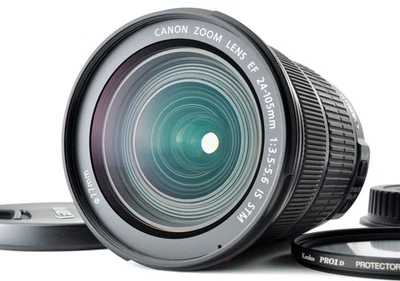 Lente zoom Canon EF 24-105mm F3.5-5.6 IS STM casi como nueva AF con filtro... - Imagen 1 de 4
