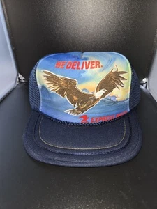 Vintage USPS Express Mail Eagle Mesh Snapback Trucker Hat Adjustable Cap - Picture 1 of 7