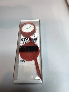 Reloj ventosa pedestal rojo IKEA Stakig retirado funcionamiento limitado sin probar nuevo en caja - Imagen 1 de 3