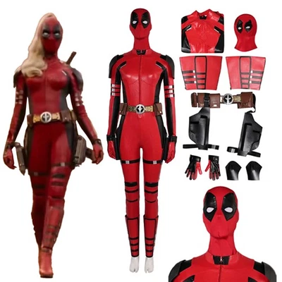 Combinaison costume costume costume cosplay enfant fille/adulte femme Deadpool & Wolverine Ladypool - Photo 1/4