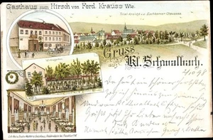 Litho Klein Schwalbach im Taunus, Gasthaus zum Hirsch,... - 3728011 - Picture 1 of 2