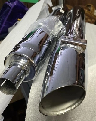 Silenciadores antideslizantes de stock nuevos para una motocicleta Indian Roadmaster 2019 Foto 1 de 4