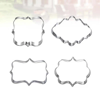  4 Pcs Schokoladenförmchen Keksformen Aus Edelstahl Dessertformen - Bild 1 von 4