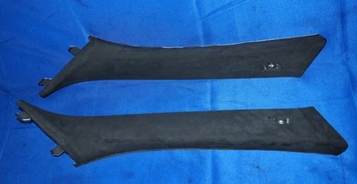 2012-2016 BMW F10 M5 centro A pilar painel frontal acabamento par preto Alcantara fabricante de equipamento original - Imagem 1 de 4