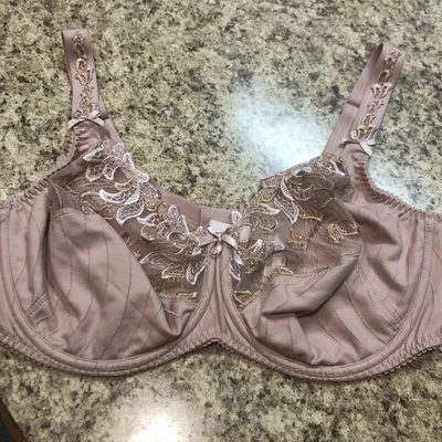 NEW WITH TAGS PRIMA DONNA DEAUVILLE SEAMED BRA 016-1810  PINK SIZE 40DD LACE - Image 1 of 4