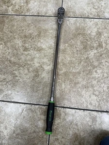 SNAP ON SHLF80A 1/2" DRIVE GREEN / BLACK HANDLE LONG FLEX HEAD RATCHET - Imagen 1 de 7