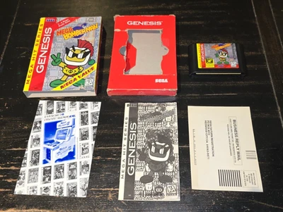 Mega Bomberman Sega Genesis Complete Box Manual Insert Cart Tested - Image 1 of 4