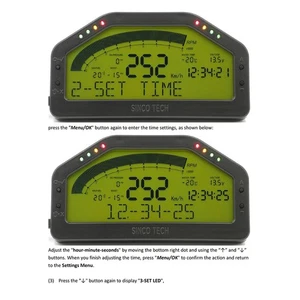 For Bluetooth Sensor Dashboard LCD Screen Digital Gauges Car Dash Race Display - Picture 1 of 5