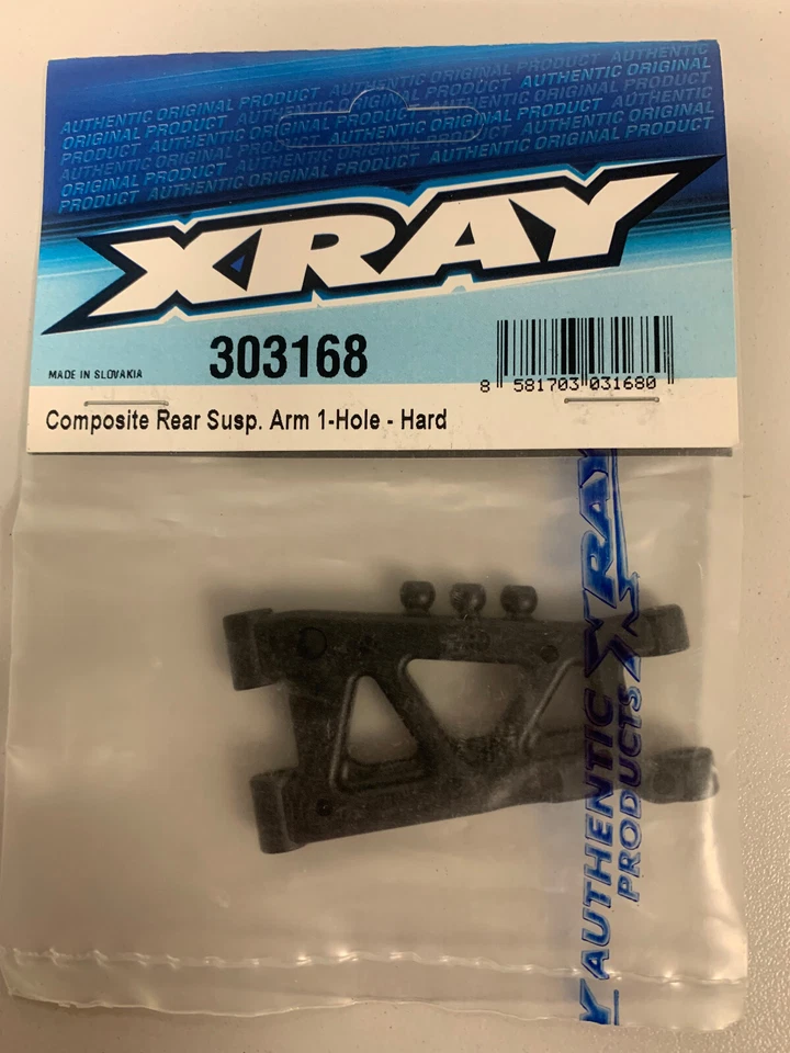 Xray bras de suspension arrière composite 1 trou - dur T4 1/10 303168 1223 - Photo 1/1
