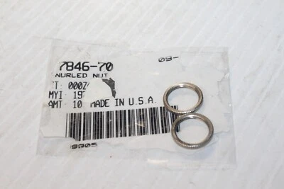 Qty 2 GENUINE Harley-Davidson Toggle Switch Nuts 67846-70 NOS - FL FLH Servicar - Image 1 of 4