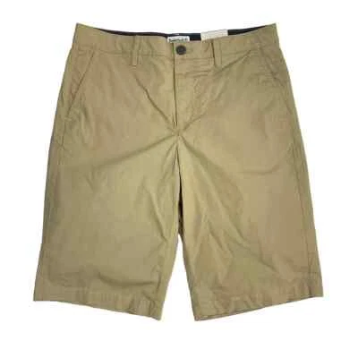 Pantalones Cortos Chinos Timberland Para Hombre Ligeros Frente Plano 11" Entrepierna Caqui A29AN Foto 1 de 2