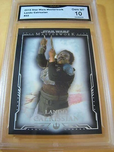 LANDO CALRISSIAN 2015 STAR WARS MASTERWORK # 22 GRADED 10 L@@@K - Picture 1 of 1
