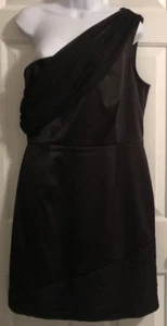  Max & Cleo Natalie One Shoulder wandelbares Cocktailkleid schwarz Größe 12  - Bild 1 von 7
