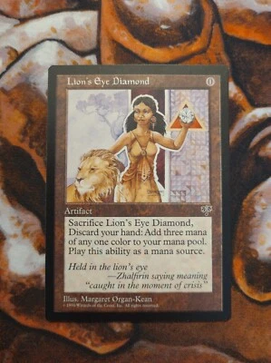 NM Lion's Eye Diamond Mirage MTG Magic the Gathering 1st Edition Reserved List - Image 1 of 2