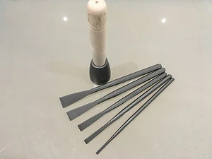 Cinceles de acero al carbono afilados para tallado en piedra italiana Fishtail 6, 10, 15, 20, 25 - Imagen 1 de 5