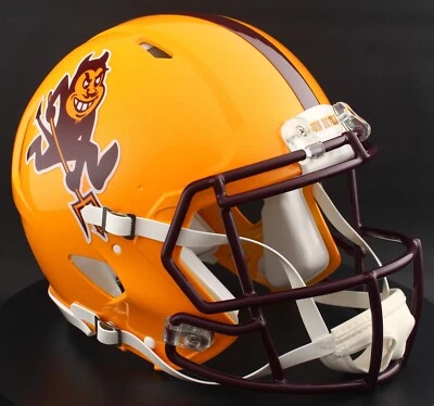 Casco de fútbol americano ARIZONA STATE SUN DEVILS NCAA Riddell Speed tamaño completo réplica Foto 1 de 4